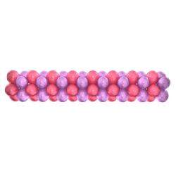 Гирлянда из воздушных шаров фиолетовая с розовым 1 метр