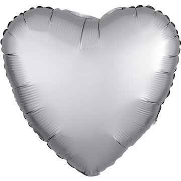 Шар сердце сатин 46 см.