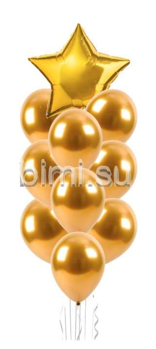 Фонтан из воздушных шаров со звездой 46 Сантиметров 3 3