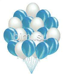Облако из воздушных шаров с Голубыми Агатами №1