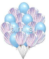 Облако из воздушных шаров с Сиреневыми Агатами №4