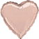 Шар сердце металлик 46 см.