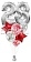 Фонтан из воздушных шаров с Серебряными цифрами и красным