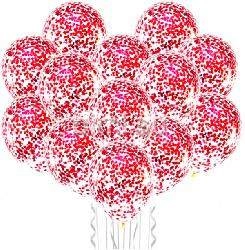 Облако из воздушных шаров с конфетти К