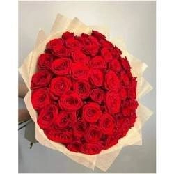 Букет из красной розы ред наоми 50см